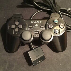 Sony PlayStation 2 Black Wired Controller (SCPH-10010)